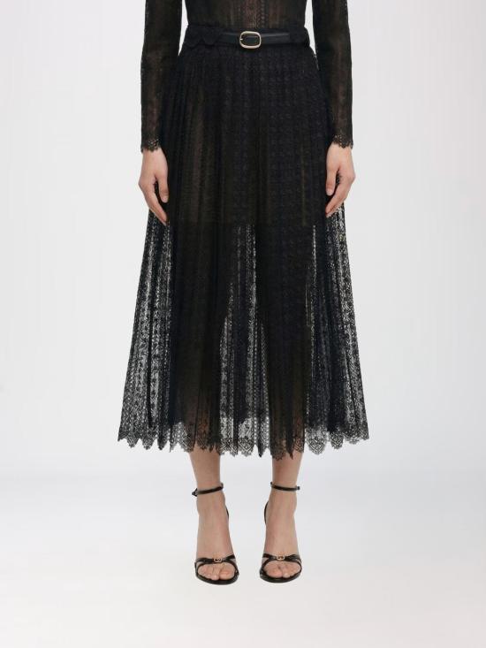 26SS 셀프 포트레이트 롱 스커트 RS26172MSKB Black