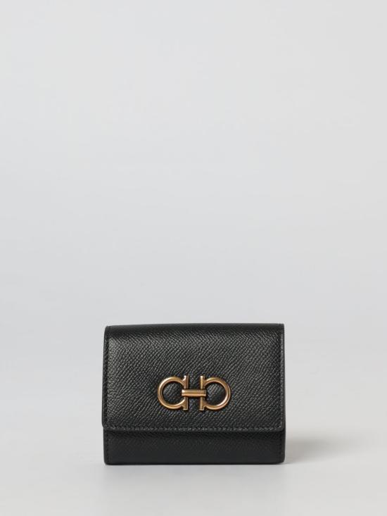 26SS 살바토레 페라가모 간치니 3폴드 반지갑 220862 779894 001 Black