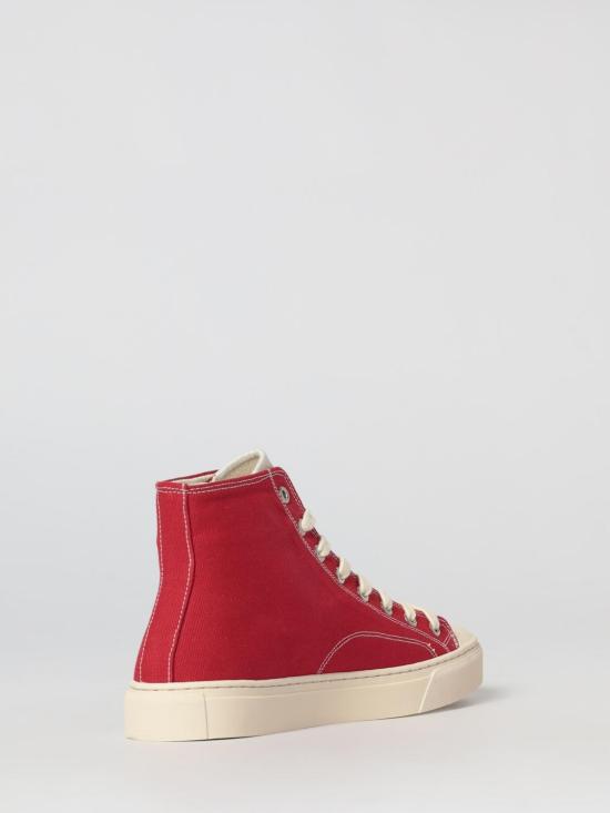 26SS 비비안웨스트우드 플림솔 하이탑 에코 스니커즈 75010001WW0004 H406 Red - VIVIENNE WESTWOOD