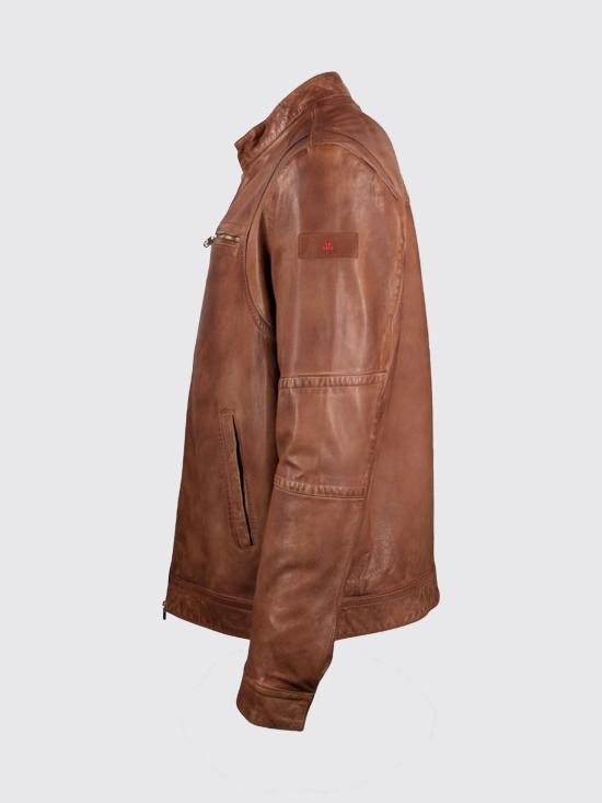 26SS 페트레이 가죽 자켓 PEU541299011855 477 Brown - PEUTEREY