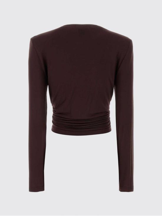 26SS 마그다뷰트림 긴팔 티셔츠 120526 Brown - MAGDA BUTRYM