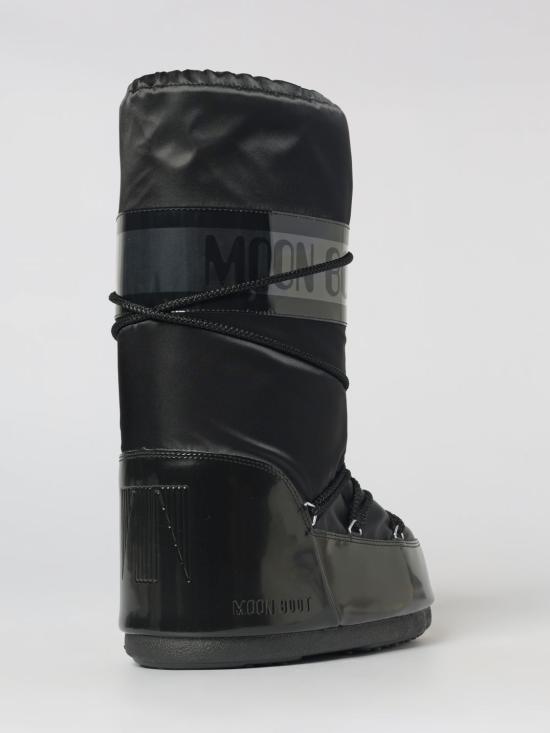 26SS 문부츠 아이콘 글랜스 플래티넘 새틴 부츠 80D1401680 N001 Black - MOON BOOT
