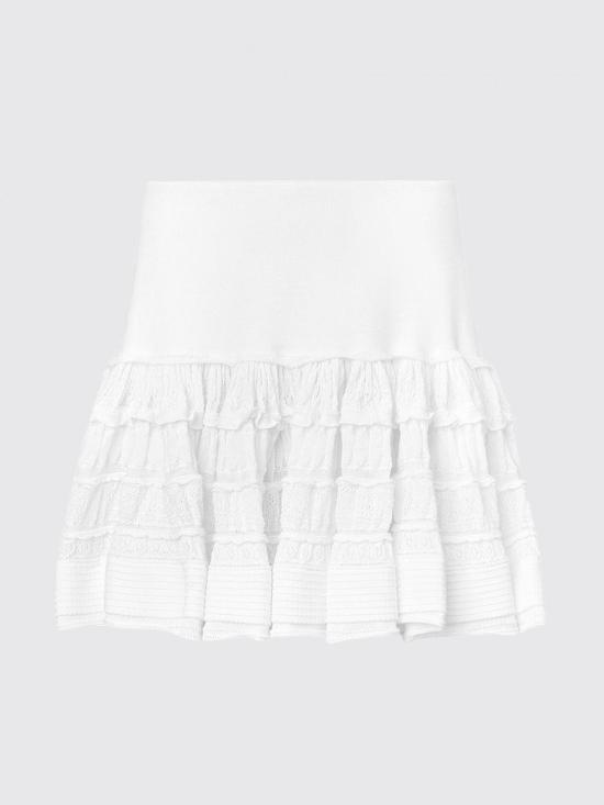 26SS 알라이아 미디 스커트 AA9J2480K164C 000 White - ALAIA