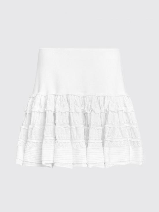 26SS 알라이아 미디 스커트 AA9J2480K164C 000 White - ALAIA