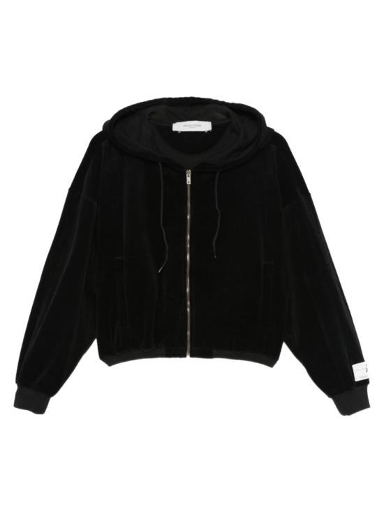 25FW 골든구스 코튼 블렌드 후드 집업 GWP02327 P00213090100 BLACK