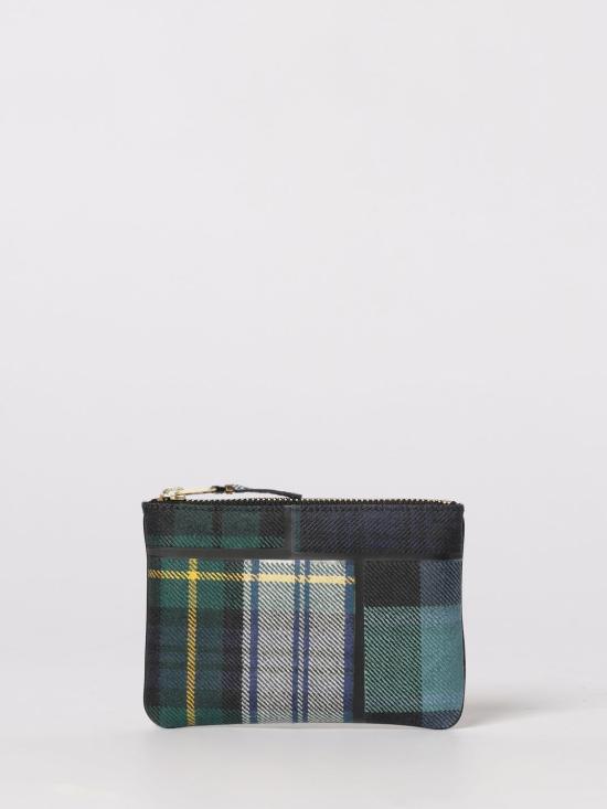 26SS 꼼데가르송 클래식 레더 라인 파우치 SA8100TP Green