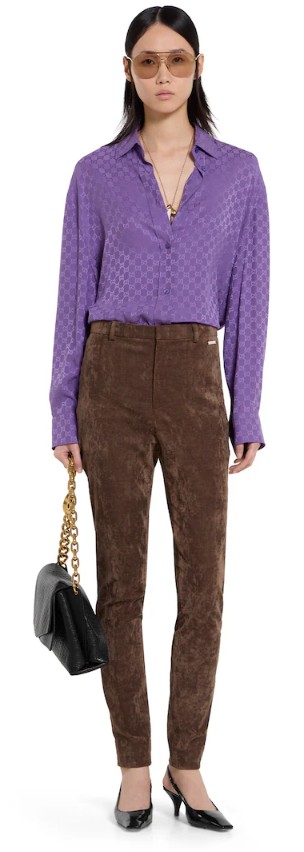 26SS 구찌 셔츠 837168 ZATQ75007 Purple - GUCCI