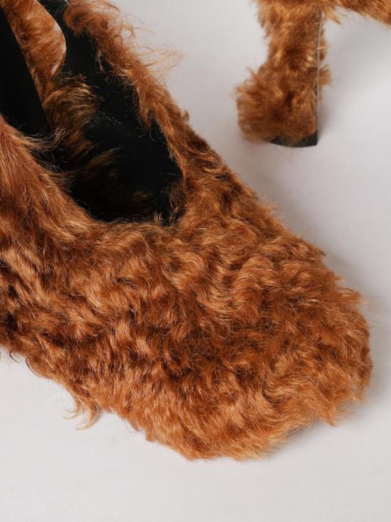 26SS 모스키노 힐/펌프스 MA1005AC1OM55 300 Coffee - MOSCHINO