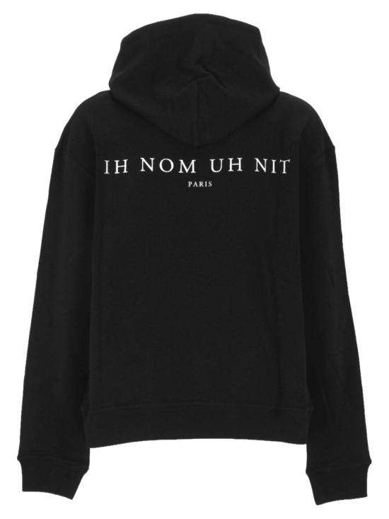 25FW 이놈어닛 후드 티셔츠 NUW25233 009 BLACK - IH NOM UH NIT