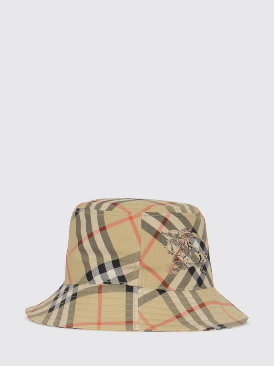 26SS 버버리 EKD 체크 패턴 버킷햇 8100740 Sand - BURBERRY