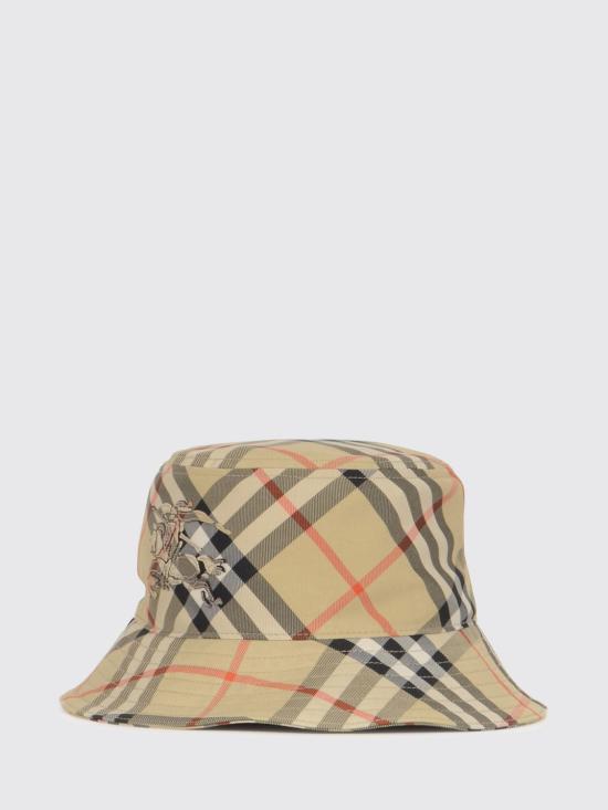 26SS 버버리 EKD 체크 패턴 버킷햇 8100740 Sand - BURBERRY