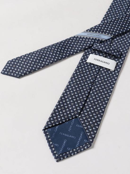 26SS 살바토레 페라가모 넥타이 351322 789005 001 Blue - SALVATORE FERRAGAMO