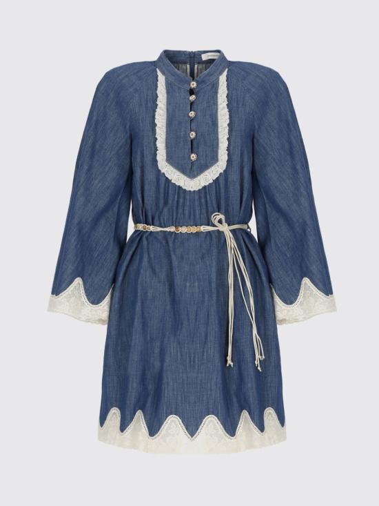 26SS 짐머만 숏 원피스 5624DRS261 RWBLU Blue - ZIMMERMANN