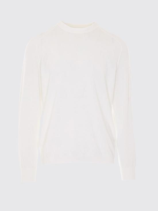26SS 씨피 컴퍼니 코튼 크레이프 크루넥 렌즈 스웨터 20CMKN105A006323O 103 White - C.P. COMPANY