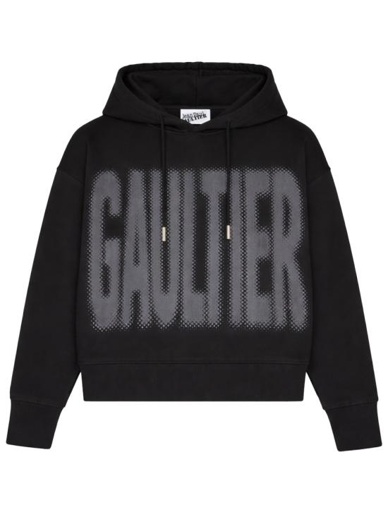 25FW 장 폴 고티에 후드 티셔츠 TO299 J0030004 BLACK