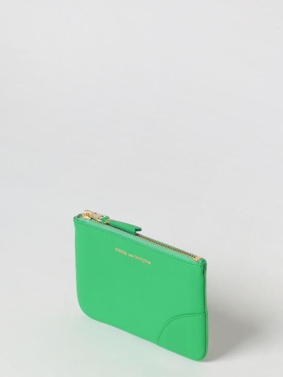 26SS 꼼데가르송 클래식 레더 라인 파우치 SA8100 Green - COMME DES GARCONS