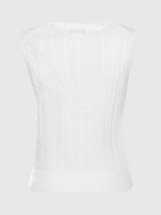 26SS 폴로 랄프로렌 민소매 티셔츠 211971882 001 White - POLO RALPH LAUREN