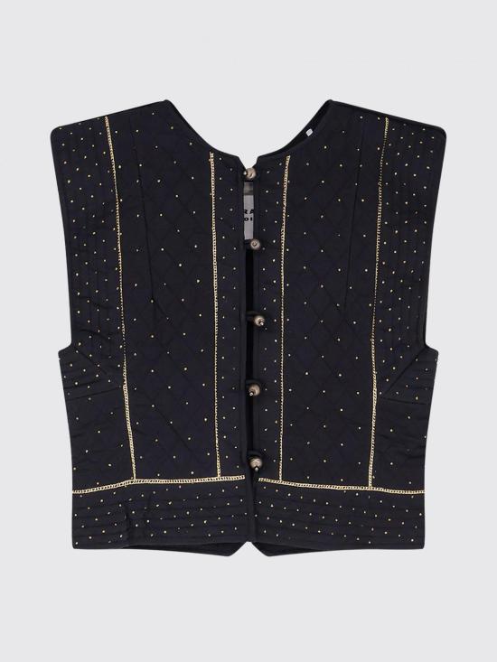 26SS 이자벨마랑에뚜왈 베스트 GI0078FAD1J03E 01BK Black - ISABEL MARANT ETOILE