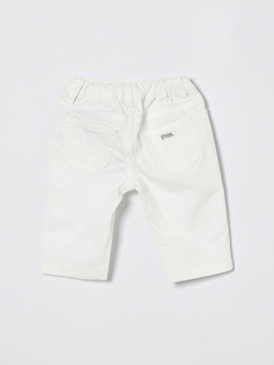26SS [키즈] 엠포리오 아르마니 스트레이트 팬츠 8NHJ024N7LZ 0100 White - EMPORIO ARMANI