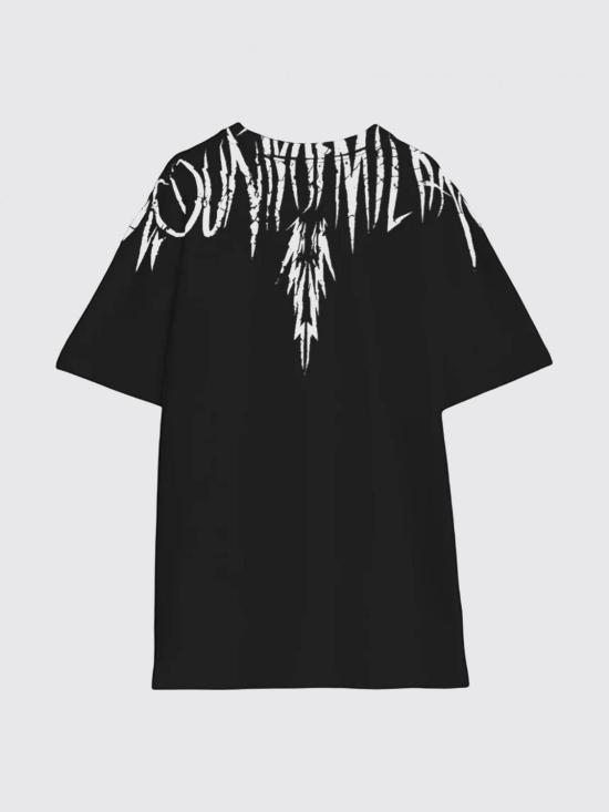 26SS 컨트리 오브 밀란 반팔 티셔츠 S6CMMATH003 110 Black - COUNTY OF MILAN