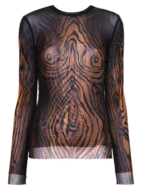 25FW 장 폴 고티에 탑 TO335 M002P0060 BLACK