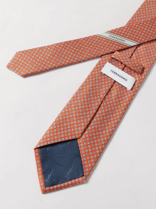 26SS 살바토레 페라가모 넥타이 351333 789228 006 Orange - SALVATORE FERRAGAMO