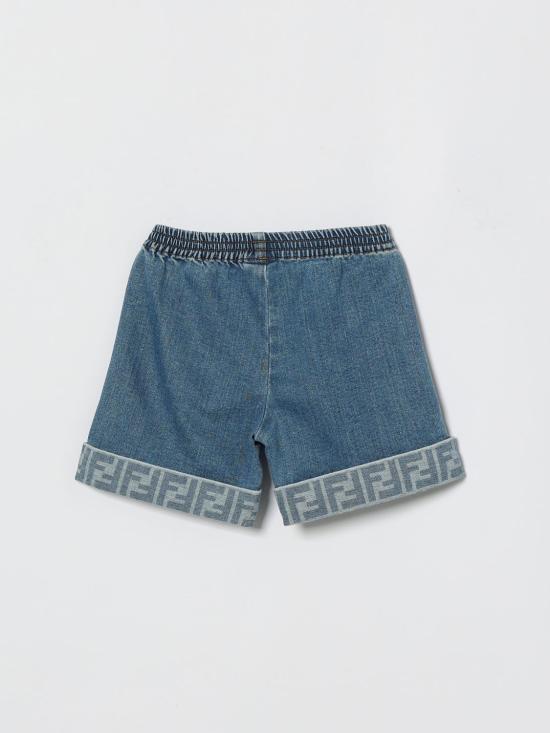 26SS [키즈] 펜디 데님 숏팬츠 BUF265AVVU F0QG0 Blue - FENDI