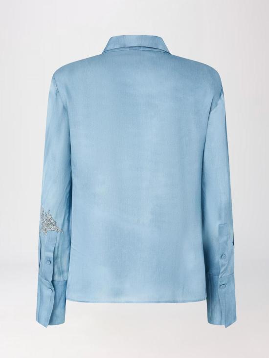 26SS 핑코 셔츠 106211A37N F15 Gnawed Blue - PINKO