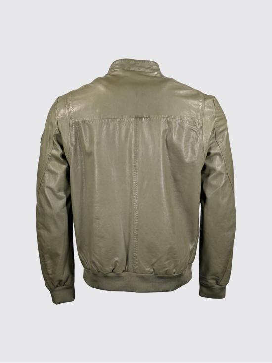 26SS 페트레이 가죽 자켓 PEU541399012334 471 Green - PEUTEREY