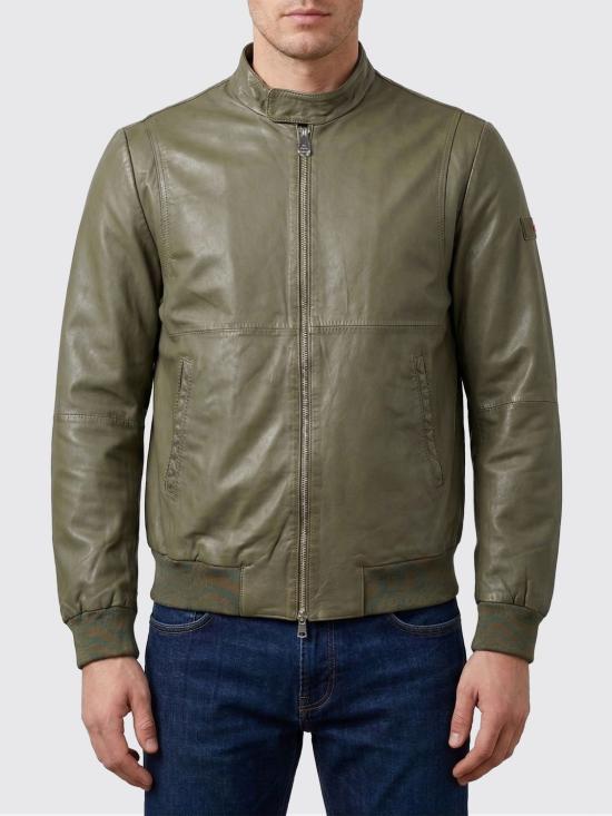 26SS 페트레이 가죽 자켓 PEU541399012334 471 Green