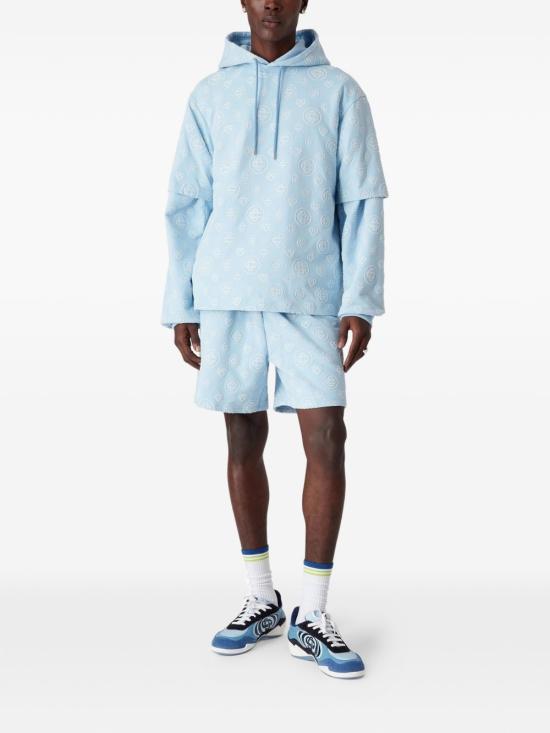 26SS 카사블랑카 숏팬츠 JTR003 02 Azzurre - CASABLANCA