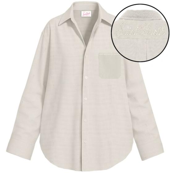 26SS 세인트바쓰 셔츠 CRISTALPOCKET 08194L11 EMB - MC2 SAINT BARTH