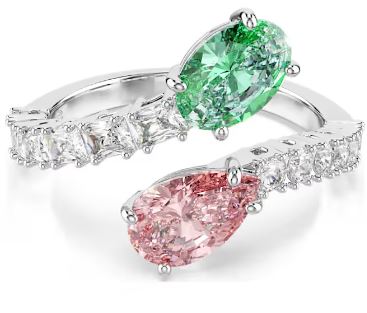 26SS 스와로브스키 반지 5737373 VERDE ROSA