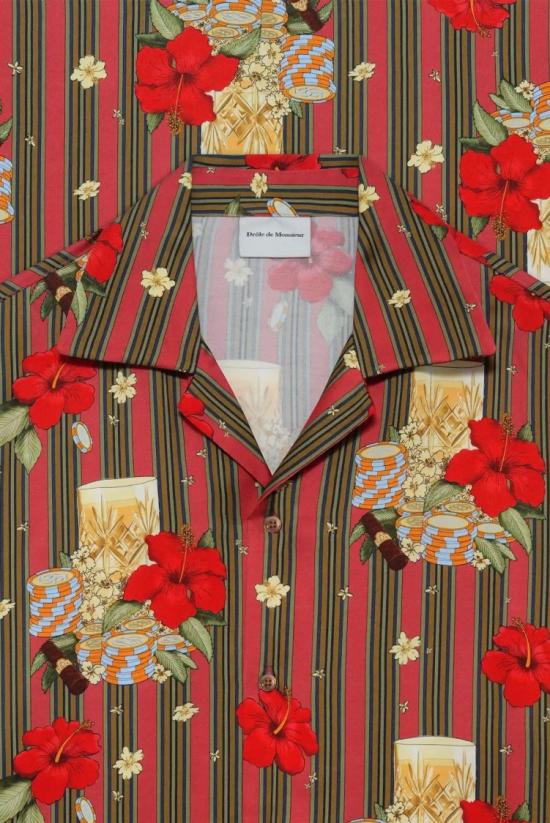 26SS 드롤드무슈 반팔 셔츠 KSH230VI031PK Red - DROLE DE MONSIEUR