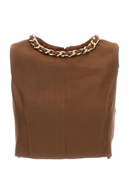 26SS 엘리자베타프랜치 민소매 티셔츠 TO06062E2600 Brown