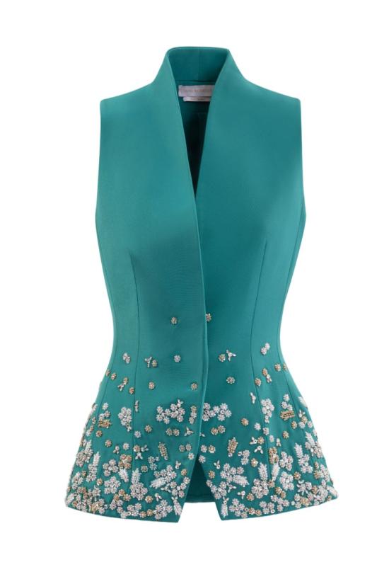  사이드 코베이시 자켓 자수 장식 맞춤 재킷