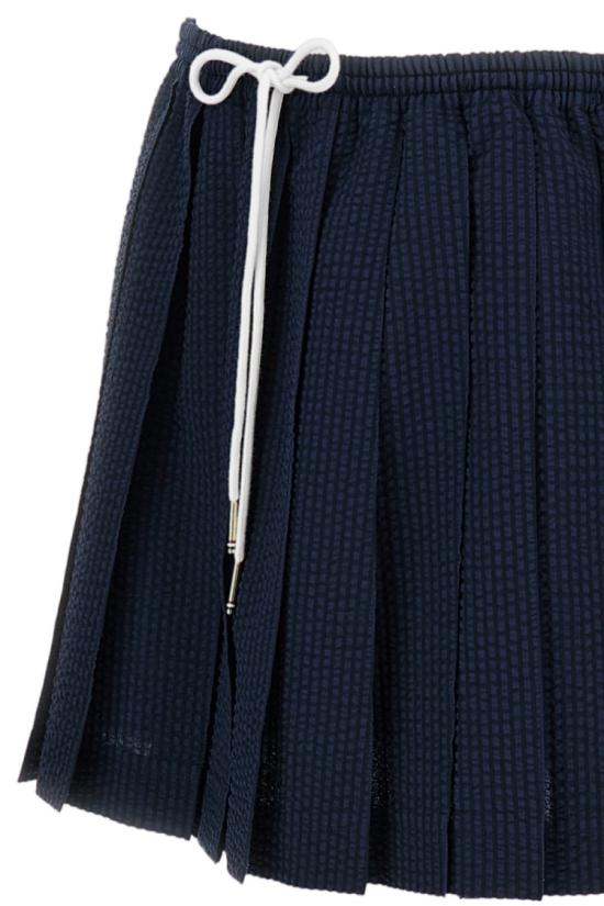 26SS 톰브라운 미디 스커트 FGCA42A06455415 Blue - THOM BROWNE