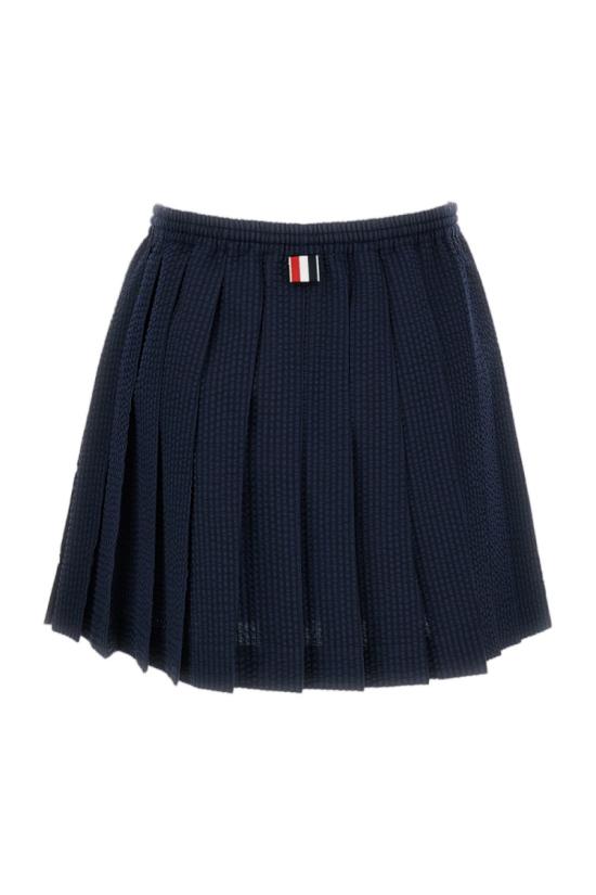 26SS 톰브라운 미디 스커트 FGCA42A06455415 Blue - THOM BROWNE