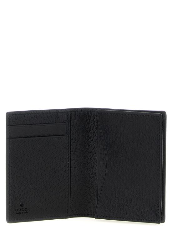 26SS 구찌 GG 마몽 플랩 카드 케이스 428737 DJ20T 1000 BLACK DOM - GUCCI