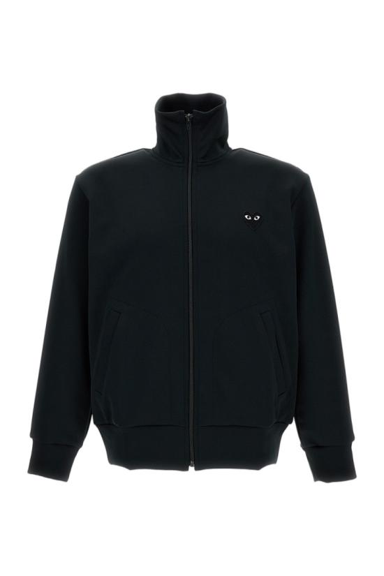  꼼데가르송 블랙 하트 와펜 트랙 자켓 AXT256BLACK Black