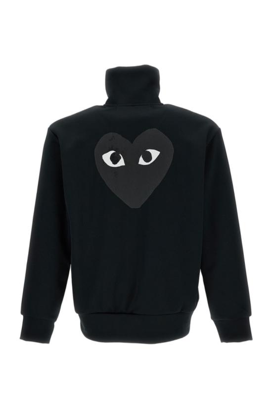  꼼데가르송 블랙 하트 와펜 트랙 자켓 AXT256BLACK Black - COMME DES GARCONS