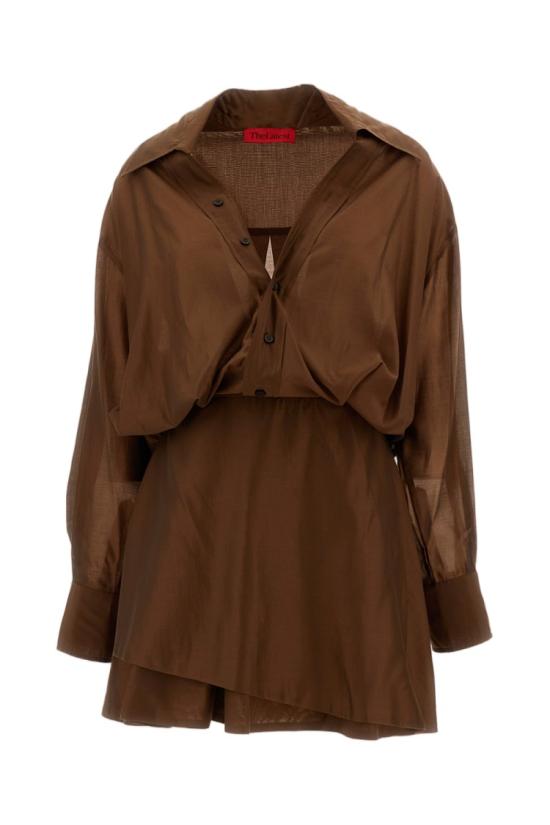 26SS 더 레이티스트 미디 원피스 TLW04020T0161ABTPT0032 Brown