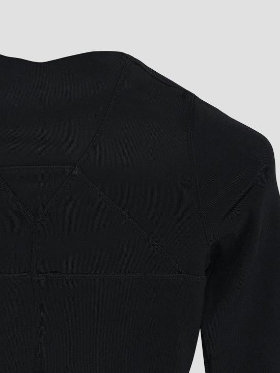 26SS 릭 오웬스 긴팔 티셔츠 RO01F6277JSV 09 BLACK - RICK OWENS