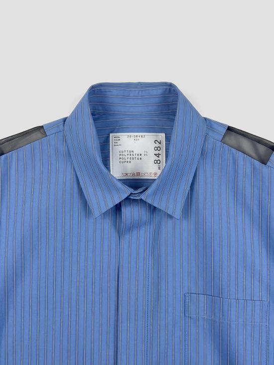 26SS 사카이 미디 원피스 2608482 421 BLUE STRIPE - SACAI
