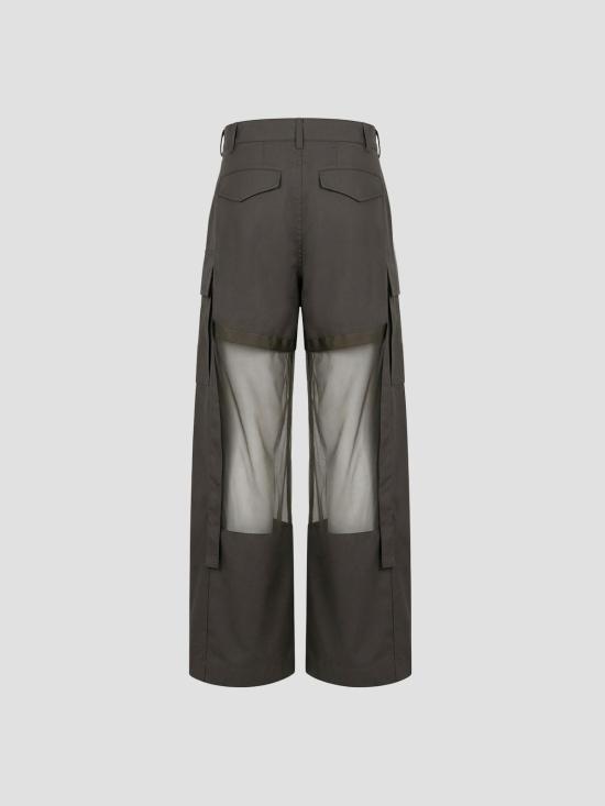 26SS 사카이 스트레이트 팬츠 2608441 531 D KHAKI - SACAI
