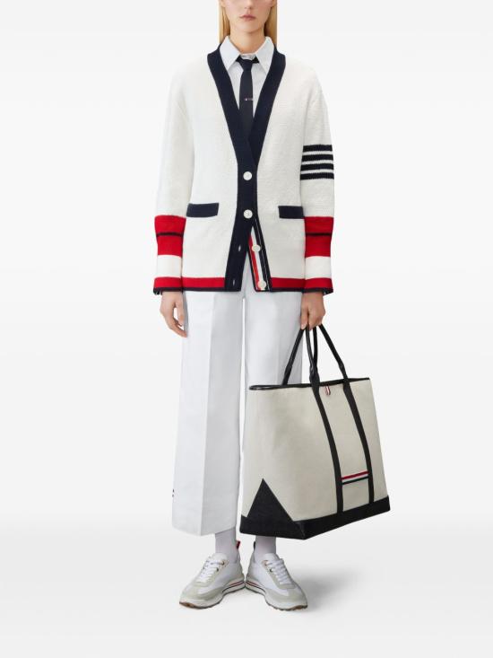26SS 톰브라운 가디건 FKC711A Y3016100 White - THOM BROWNE