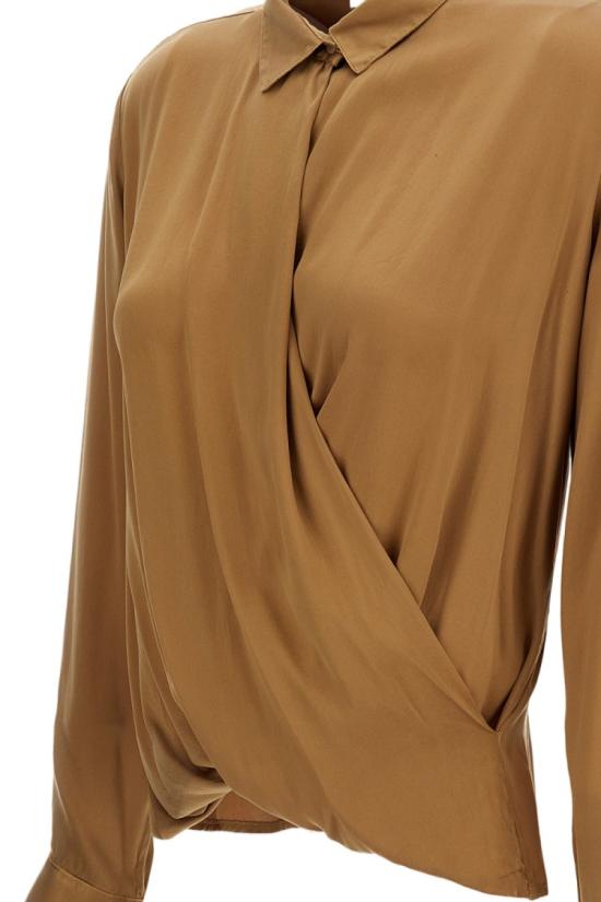 26SS Q-Wins 블라우스 E075S28322 Brown - OTHER BRANDS