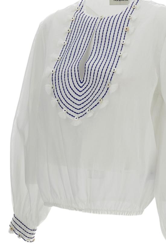 26SS 트루 로얄 블라우스 TRT188G04000 White - TRUE ROYAL