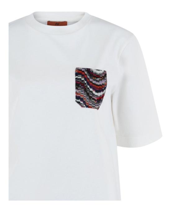  엠 미쏘니 탑 S23UL0A BJ00M1 S01EG 10076 S White - M MISSONI