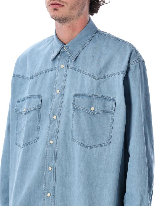 26SS 스튜디오 니콜슨 데님 셔츠 SNM1467 WWI WARN WASH INDIGO - STUDIO NICHOLSON